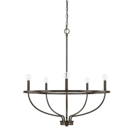 

Capital Lighting 428551 Greyson 5 Light 29 Wide Taper Candle Chandelier - Bronze