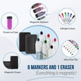 thumbnail image 4 of Magnetic Dry Erase Fridge Calendar and Whiteboard Bundle for Fridge: 2 Boards - 17"x12" - 6 Fine Tip Markers and Large Eraser with Magnets - Monthly Magnetic Whiteboard for Fridge - Fridge Whiteboard, 4 of 6