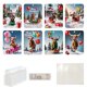 thumbnail image 2 of Fiudx Liquidación de ahorros de verano Monedero de madera con forma de tarjeta original de 8 piezas, bonito monedero de madera, colgante de monedero navideño, decoración del hogar, 2 of 7