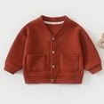 thumbnail image 3 of RUTAYY Toddler Boys Girls Cardigan Knit Top Denim Long Sleeve Pullover Sweater Soft Comfortable Casual Outerwear Stylish Vacation Sweater, 3 of 3
