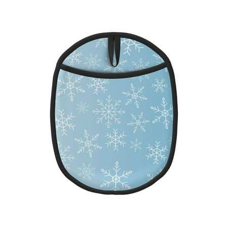 

Lukts Snowflake Snowing Print Silicone Pot Mat Mitten With Hanging Loop Heat Resistant Oven Mitts Non-Slip Bbq Baking Smoking Potholders