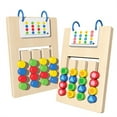 thumbnail image 1 of Educational Wooden Puzzle Toy for Kids Double Four Color Sliding Game Interactive Learning Experience for Toddlers and Children Ages 3 and Up, 1 of 5