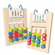 thumbnail image 1 of Puzle Educativo De Madera Para Niños Juego Deslizante De Cuatro Colores Rompecabezas Para El Aprendizaje Temprano Para Niños De 3 Años En Adelante, 1 of 5
