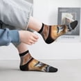 thumbnail image 6 of Uemuo Cowboy Hat Guinea Pig Printed Crew Socks, Moisture-Wicking Socks, Athletic Socks for Men Breathable Cushion Socks Casual Sport Socks for Running Traveling, 6 of 6