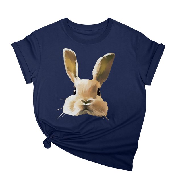 Tops de Cuello Alto para las Mujeres Amante Impreso Camiseta Cuello Redondo Manga Corta, Poliéster Spandex