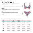 thumbnail image 4 of Kdxio American Patriotic Stars And Stripes Print Women's 2 Piece High Waisted Wrap Spaghetti Strap Summer Swimsuit Bikini Set-Medium, 4 of 7