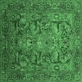 thumbnail image 1 of Ahgly Company Indoor Square Oriental Emerald Green Traditional Area Rugs, 8' Square, 1 of 4