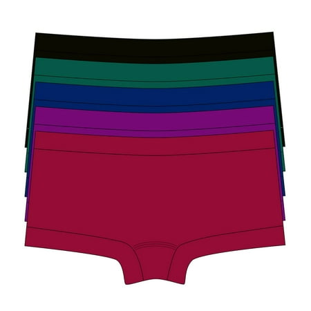 Cinema Women s Missy 5 Pack Seamless Boyshort Panty
