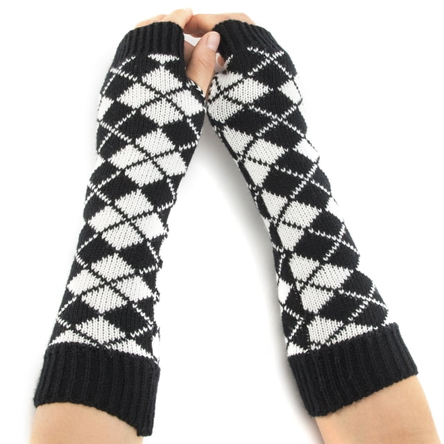 Couvre-bras d'Hiver Mode Protecteur Unisexe Trou pour Pouce Manchons de Bras