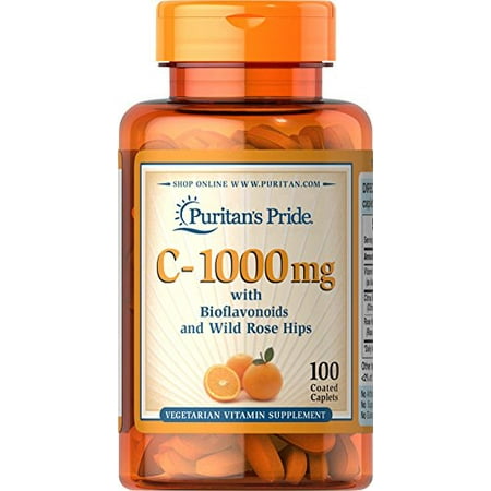 UPC 074312106903 product image for Puritan's Pride Vitamin C-1000 mg with Bioflavonoids & Rose Hips-100 Caplets | upcitemdb.com