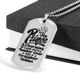 thumbnail image 3 of My Prince Charming Firefighter Stainless Steel or 18k Gold Dog Tag 24" Chain, 3 of 8