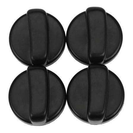 Kitchen 44 mm Diameter Plastic Black Button Switch for Gas Cooktop 4 A5358