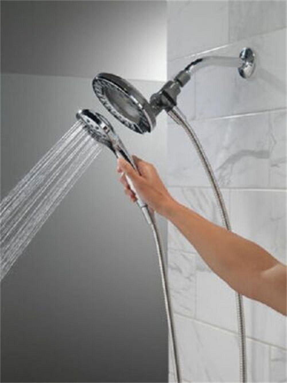Delta In2ition Dual Shower Head 1.75 GPM 4-Setting 75955 - image 3 of 6