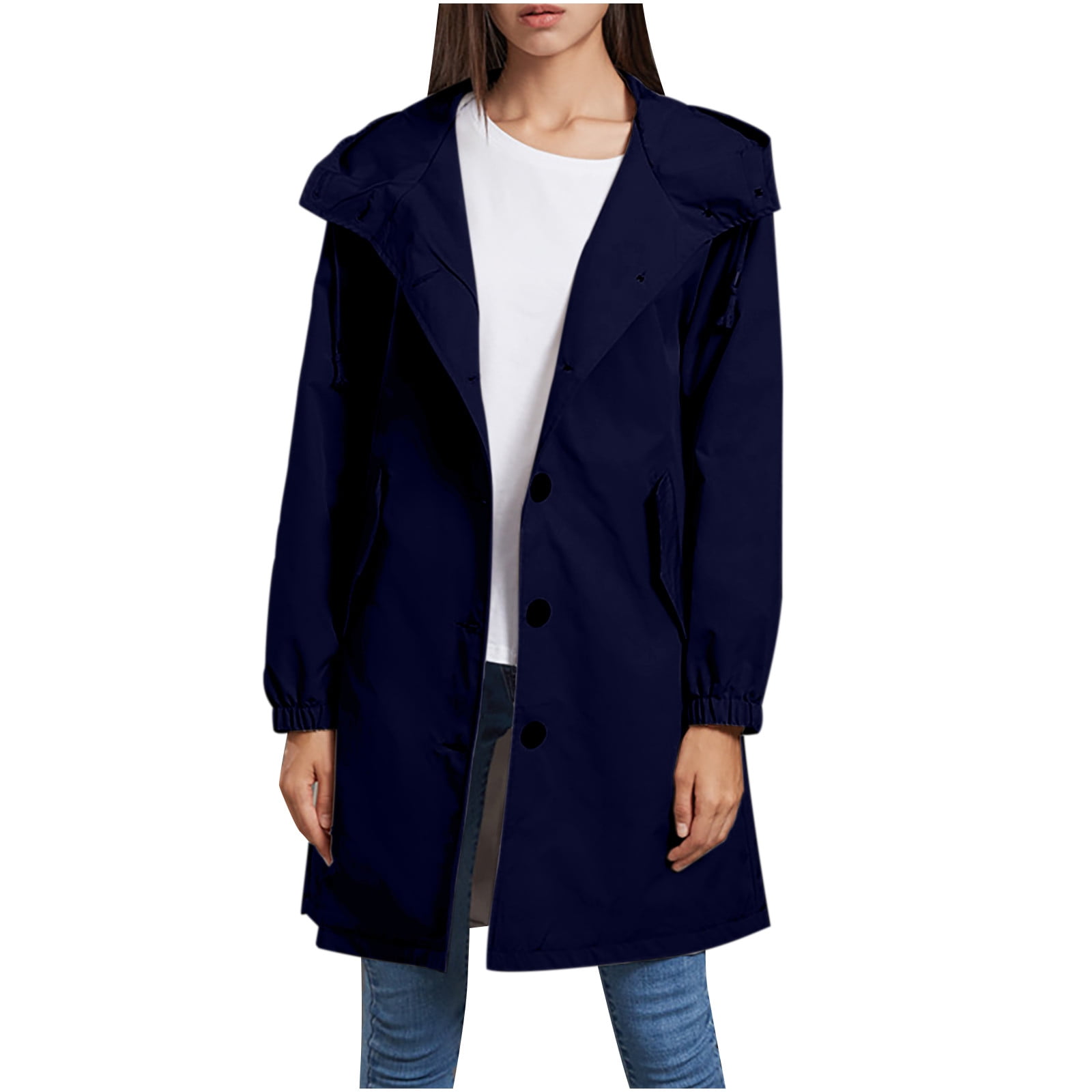 Open Front Long Cardigan Coat on Clearance Women's Long Rain