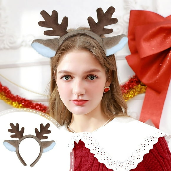 Qocolhg Up to 50% Off Personal Care and Beauty Clearance!Snow Deer Ear Headband For Christmas 2pcs, Gifts for Women