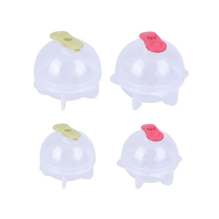 

4PCS Ice Ball Molds Ice Cream Molds 3D Ice Hockey Molds for DIY Cocktail Juice Candy Summer Drink