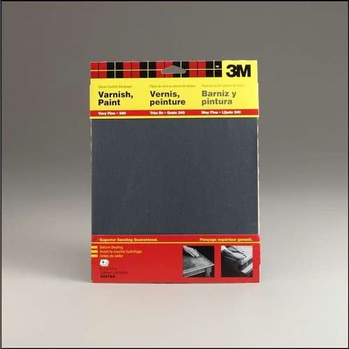 3M 9087NA 9" X 11" Very Fine Wetordry Varnish, Paint Sandpaper