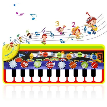 Rirool Piano Music Dance Mat for Toddlers - Best Educational Music Toys for Kids Toddler Boys Girls 3 4 5 6 7