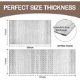 thumbnail image 3 of Boho Moroccan Kitchen Rug and Sets 2 Piece Non Skid Washable mat for Kitchen mats for Floor Farmhouse Black Bohemian Kitchen Decor (Grey, One Size), 3 of 14