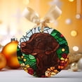thumbnail image 2 of Dog Christmas Stained Glass Ornaments, Dog Christmas Ornament,Dog Christmas Christmas Tree Ornament, Xmas Decorations 1zdG3V, 2 of 4