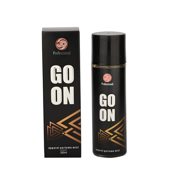 JD International Go On Apparel Perfume Mist - 200ml, 6.7 Fl.oz. | Long Lasting Fragrance For Men & Women | Refreshing & Invigorating Scent For All Occasions | Valentine's Day Gift