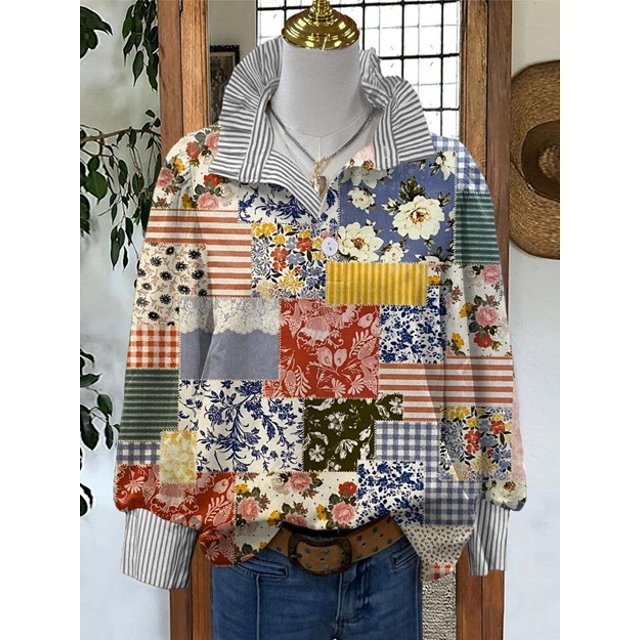 Spring Fashion Women's Ruffled Stand-up Collar Shirt Loose Temperament Commuter Long Sleeve Top