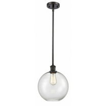 516-1S-OB-G122-10-Innovations Lighting-Ballston - 1 Light Athens Mini Pendant In IndustrialStyle-13 Inches Tall and 10 Inches Wide-Oil Rubbed Bronze