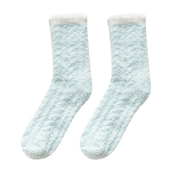 Vinsonshop Fuzzy Socks Plush Socks Winter Socks for Women Cute Fuzzy Socks Comfortable Socks for Women Warm Socks for Women Fluzzy Socks Light Blue
