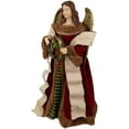 thumbnail image 3 of Northlight Angel with Wings Commercial Size Christmas Tree Topper - 3' - Brown and Red - Unlit, 3 of 8