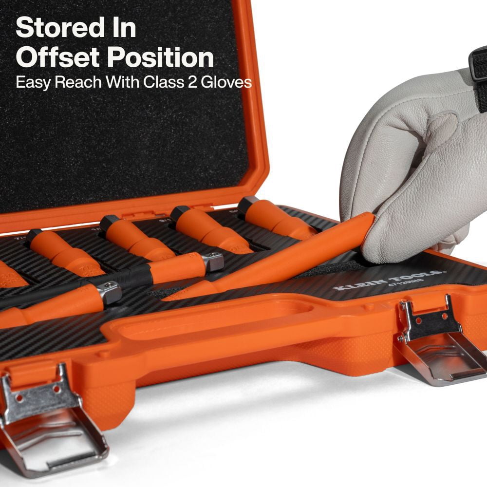 Klein Tools Insulated T-Handle And Hex Bit Socket Set 9 Pieces
