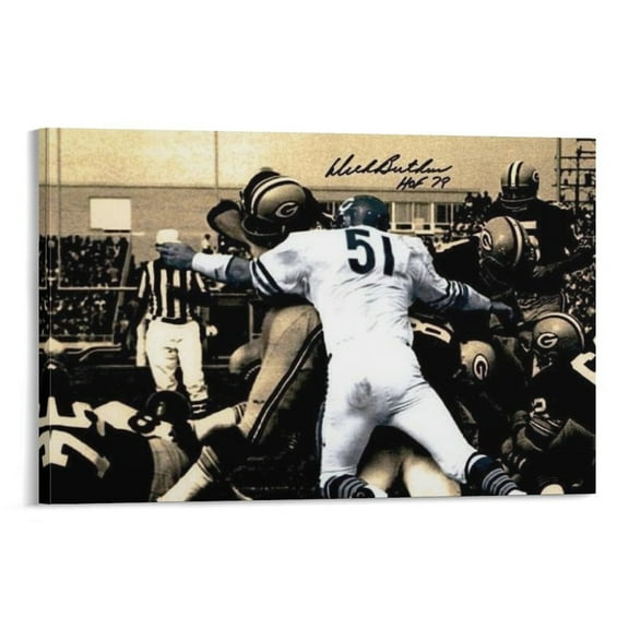 Dick Butkus Canvas Poster Canvas Wall Art Prints Poster Gifts Photo Picture Painting Posters Room Decor Home Decorative 12x18inch(30x45cm)