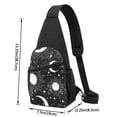 thumbnail image 2 of Wukai Crescent and Stars Versatile Chest Bag with Adjustable Strap and Multiple Pockets for Daily Use, Outdoor Sports, Shopping, and Excursions, 2 of 6