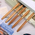 thumbnail image 4 of Calligraphy Art Fountain Pen with Broad Stub Chisel Pointed Nib for Writing Gothic, Arabic, Italic. Multiple Nib Sizes. Piston Style Ink Reservoir, 4 of 8