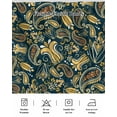 thumbnail image 6 of Paisley Bed Skirt King Size 18 Inch Drop, Yellow Flowers Adjustable Elastic Dust Ruffles Bedskirt for King Bed Wrap Around Pleated Mattress Frame Cover, 6 of 9
