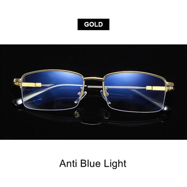 BLMUSA-gafas de lectura multifocales progresivas para hombres y mujeres, gafas de titanio Anti luz azul, gafas casuales para ancianos, alta calidad