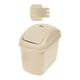 thumbnail image 2 of Cubo de basura para coche con tapa, cubo de basura para asiento delantero y trasero, accesorios colgantes Blanco, 2 of 9