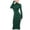 a-Green271101, variant on Womens Dress Solid Color Long Sleeve Midi Dress With High Turtleneck Slim Fit Bodycon Dress For Daily Going Out Wear