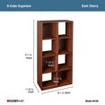 thumbnail image 4 of ClosetMaid 8 Cube Wood Bookcase Display Shelf Organizer, Dark Cherry, 4 of 10