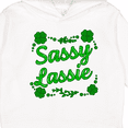 thumbnail image 3 of Inktastic Sassy Lassy with Green 4 Leaf Clovers Toddler Hoodie, 3 of 4