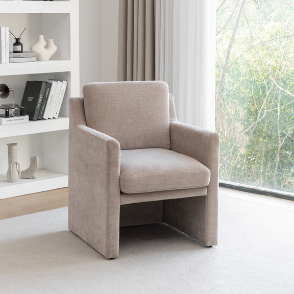 Serena Fully Upholstered Accent Chair - Taupe