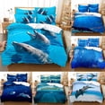 thumbnail image 2 of 2Pcs/3Pcs Couverture de Couette + Pillowcase 3D Sous-Marine Impression Numérique Literie Ensemble Style: YF110 Spécification: Complet, 2 of 7