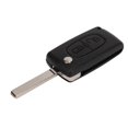 thumbnail image 1 of 2 Button Flip Remote Key Case Black Easy to Carry Replacement for Peugeot 107 207 307 307cc 308 SW 407 607 Unslotted Blade CE0536VA2, 1 of 5