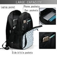 thumbnail image 4 of Disketp Nautical Theme Anchors Mochila de Viaje Estampada para Laptop con Puerto de Carga USB, Mochila Impermeable para Computadora – Regalo para Hombres y Mujeres, 4 of 7