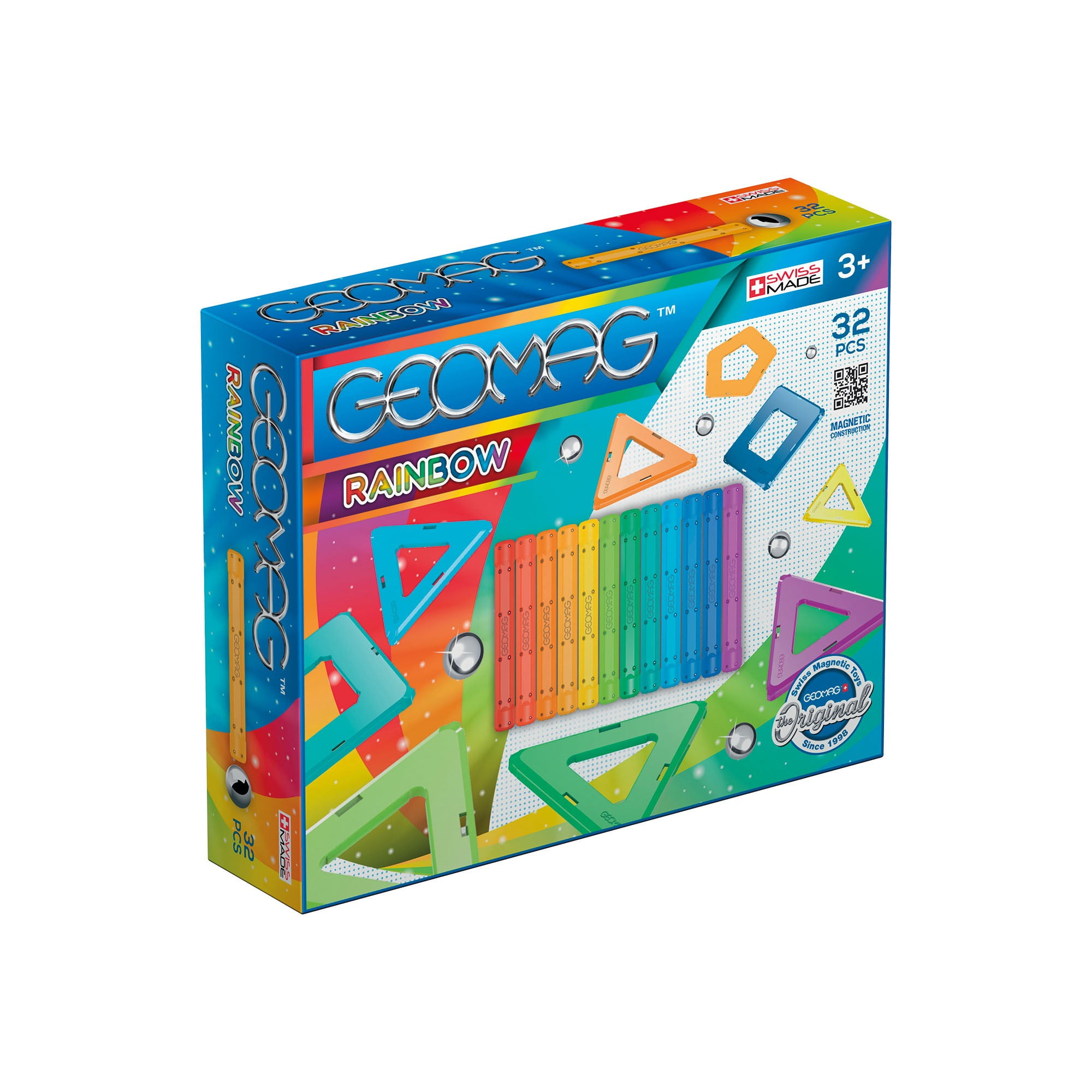 32 PIECES GEOMAG 370 RAINBOW SET CONSTRUCTION TOY 