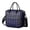 Geometric Stripe Blue-1, variant on Geometric Stripe Blue Pattern Insulated Leakproof Lunch Box for Women, Large Lunch Bag for Tween Teen Adult, Loncheras Para Mujer for Work Beach Travel Picnic Camping