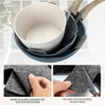 thumbnail image 4 of Nvzi 10 protectores de ollas y sartenes, protectores de ollas apilables para proteger y separar ollas y sartenes, 14,9" gris, 4 of 4
