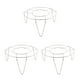 thumbnail image 1 of 3X Acero Inoxidable Vapor Rack Stand Cocina Cocina 3 Pulgadas de Alto, 1 of 5