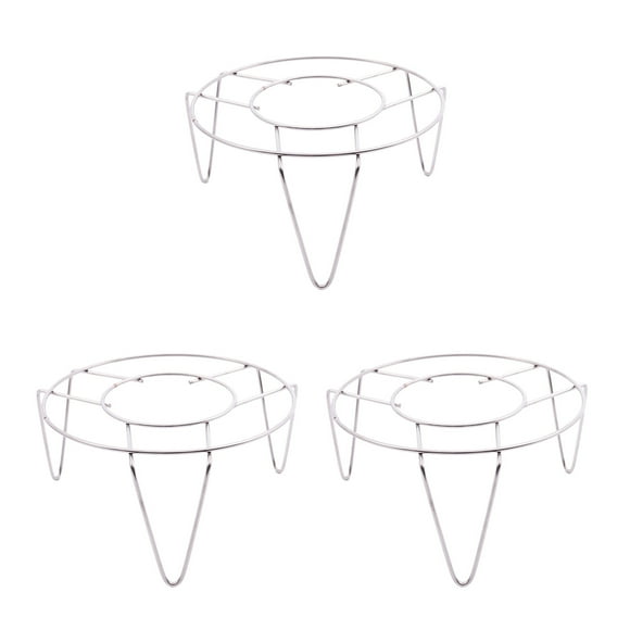 3X Acero Inoxidable Vapor Rack Stand Cocina Cocina 3 Pulgadas de Alto