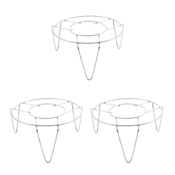3X Acero Inoxidable Vapor Rack Stand Cocina Cocina 3 Pulgadas de Alto