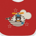 thumbnail image 4 of Inktastic Baby Bear Helicopter Boy Boys Baby Bib, 4 of 4